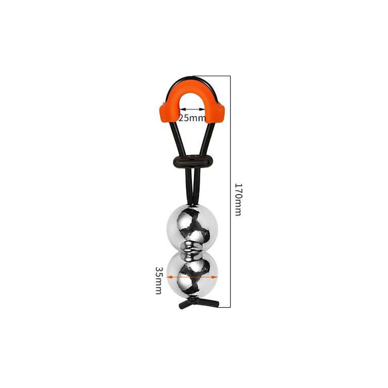 Tandu Penis Logam-Bola Ganda (φ35mm)